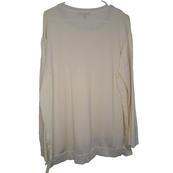 Banana Republic Womens Sweater Size L Ivory Classic Career Staple - Picture 2 of 9